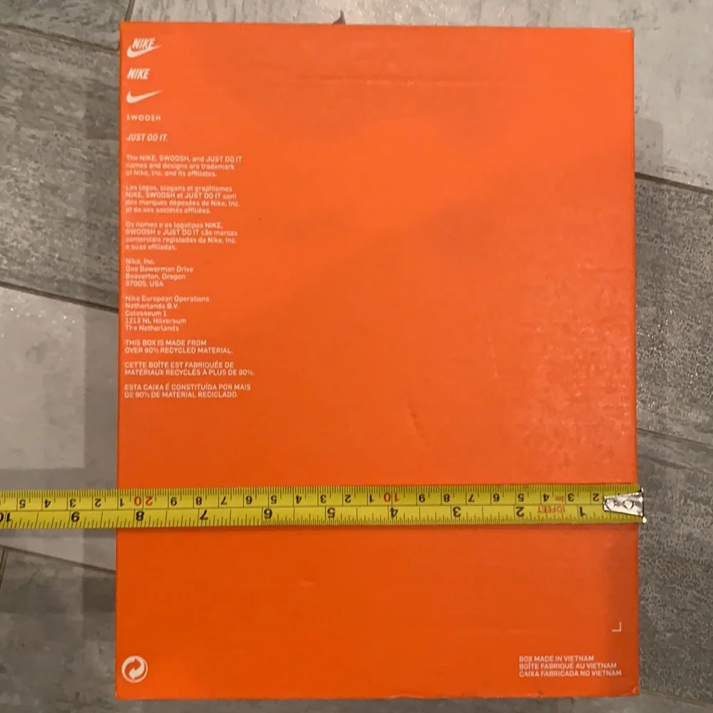 Nike Auth Orange Packing Shoe Box EMPTY